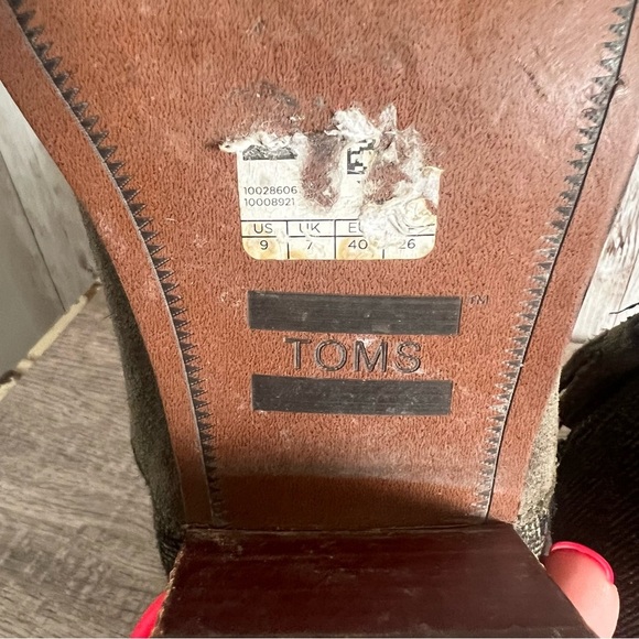 Tom’s Tweed and Suede Ankle Boots 9 - Picture 6 of 7